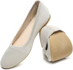 Comfortable Round Toe Flats Shoes Women, Slip On Ballet Flats for Women, Casual Women's Flats for Walking