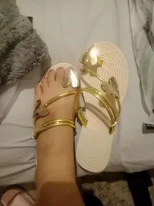 Non-Slip Luna Shimmer Sandals -  Radiate effortless elegance, designed to catch every light and every eye photo review